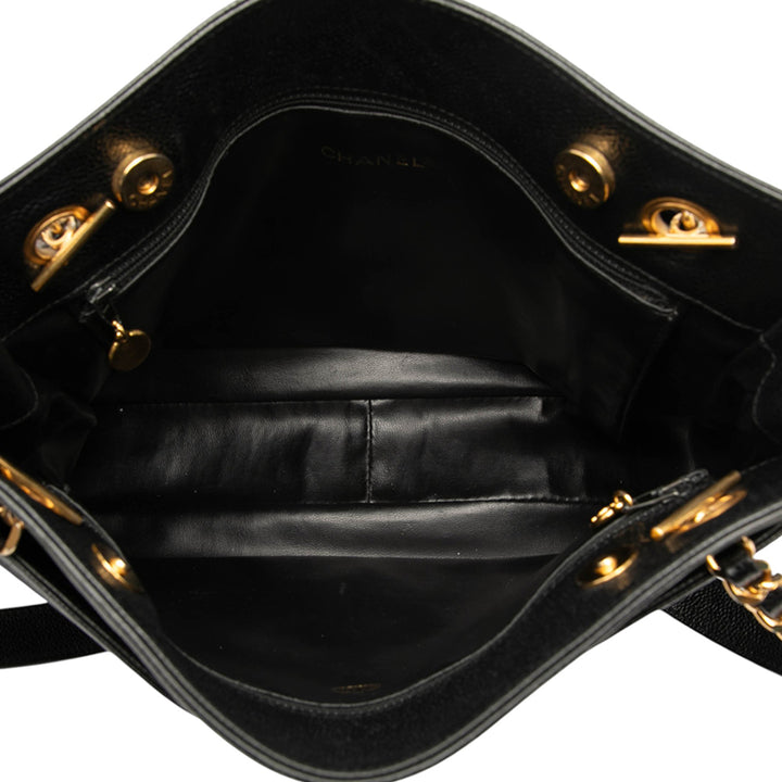 Chanel CC Caviar Cabas chaîne – GABY PARIS Authentique