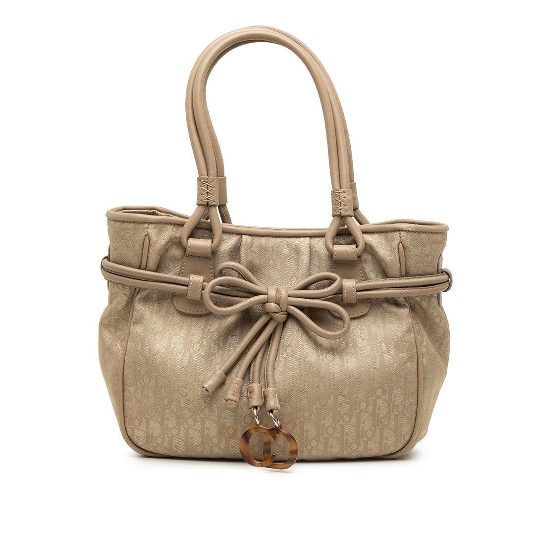 Dior Diorissimo Trotter Bow Cabas Toile