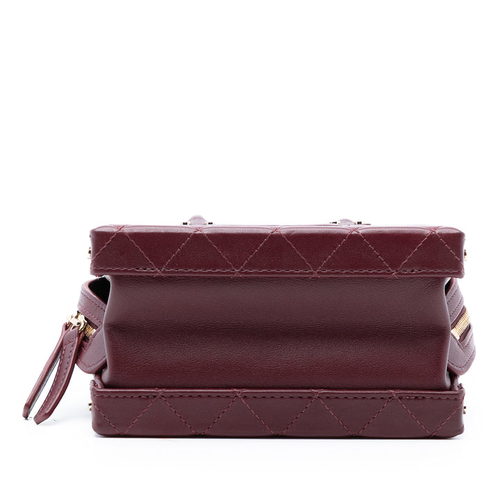 Chanel Small CC Matelassé Cuir de veau anse supérieure Convertible Vanity