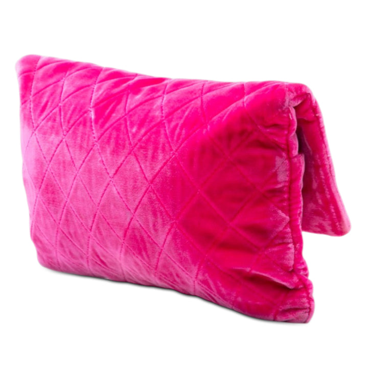 Chanel Matelassé Velours CC Beauty Foldover Pochette