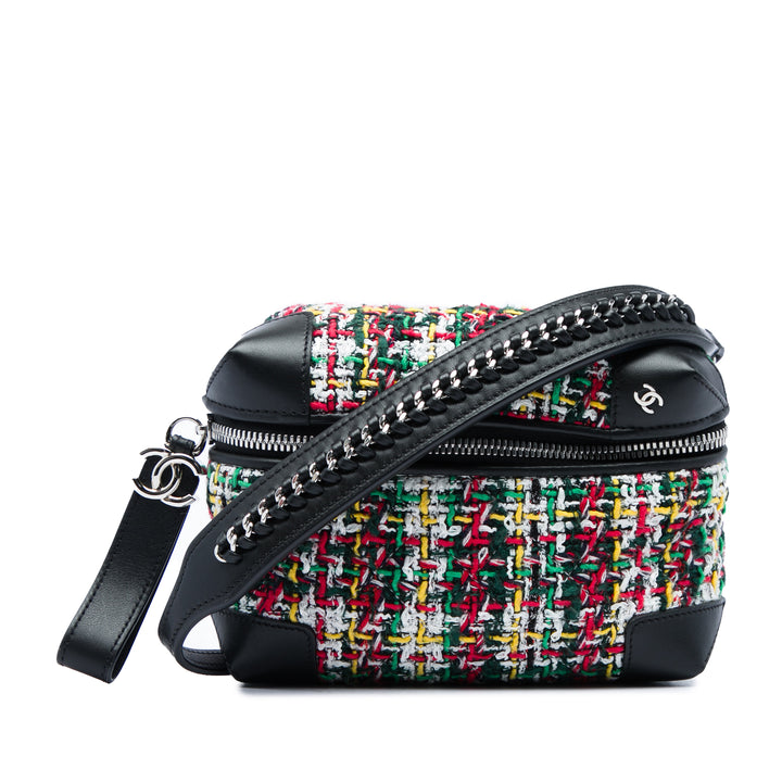 Chanel Street Allure Sac ceinture Tweed Noir – vue principale – GABY PARIS