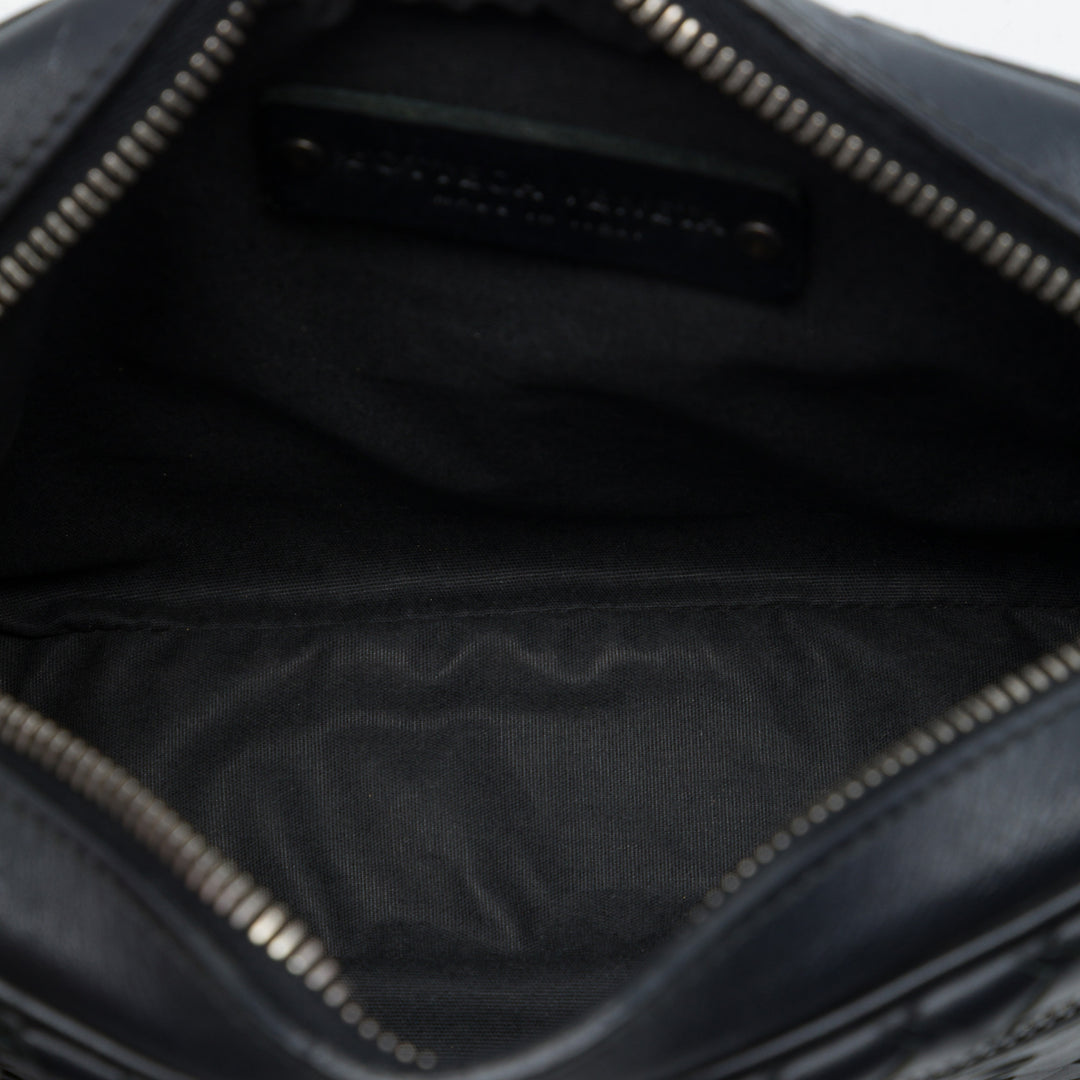 Intrecciato Sac caméra nappa Noir