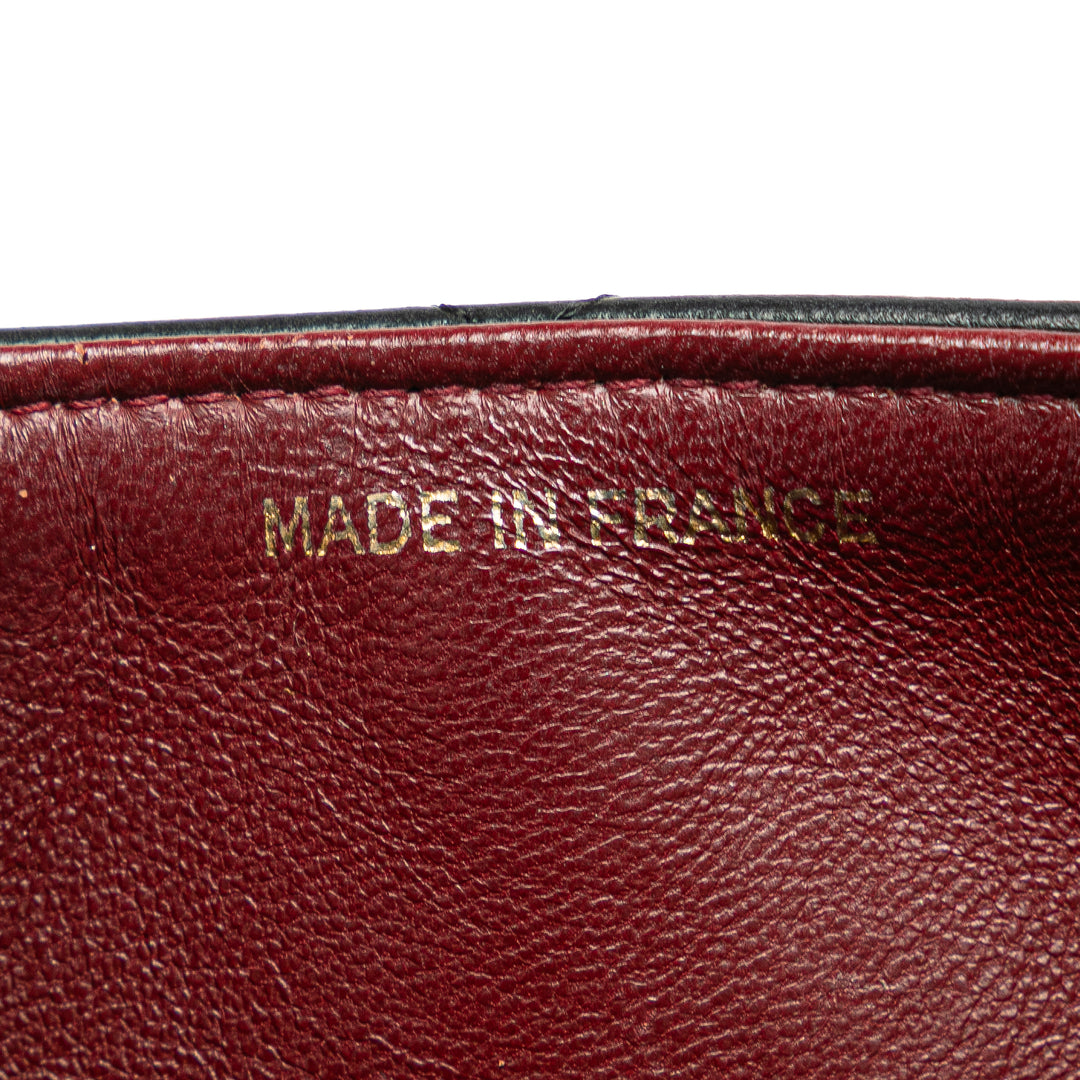 Mini Square Quilted Lambskin Single Flap Black - Gaby Paris