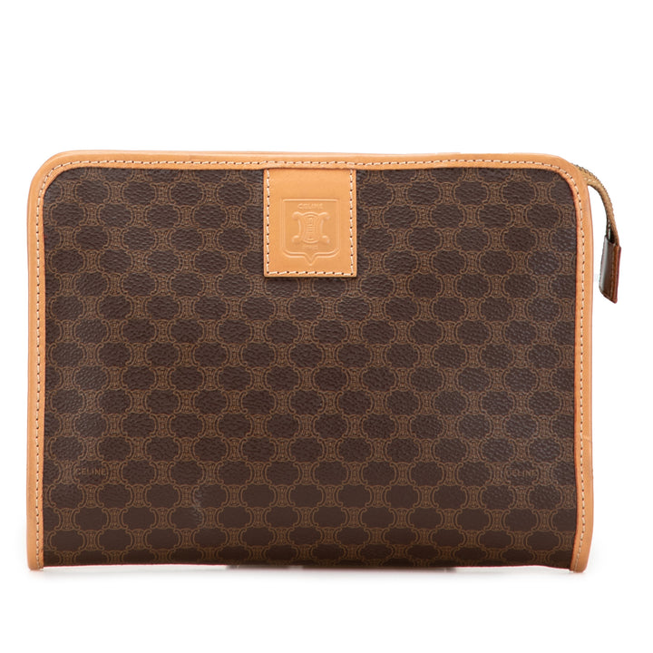 Celine Macadam Coated Toile Pochette