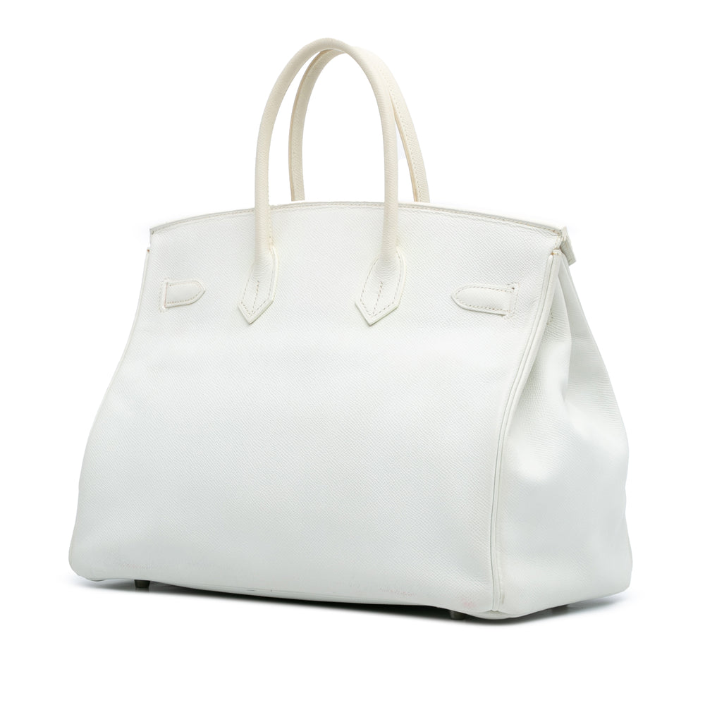 Togo Birkin Retourne 35 White - Gaby Paris