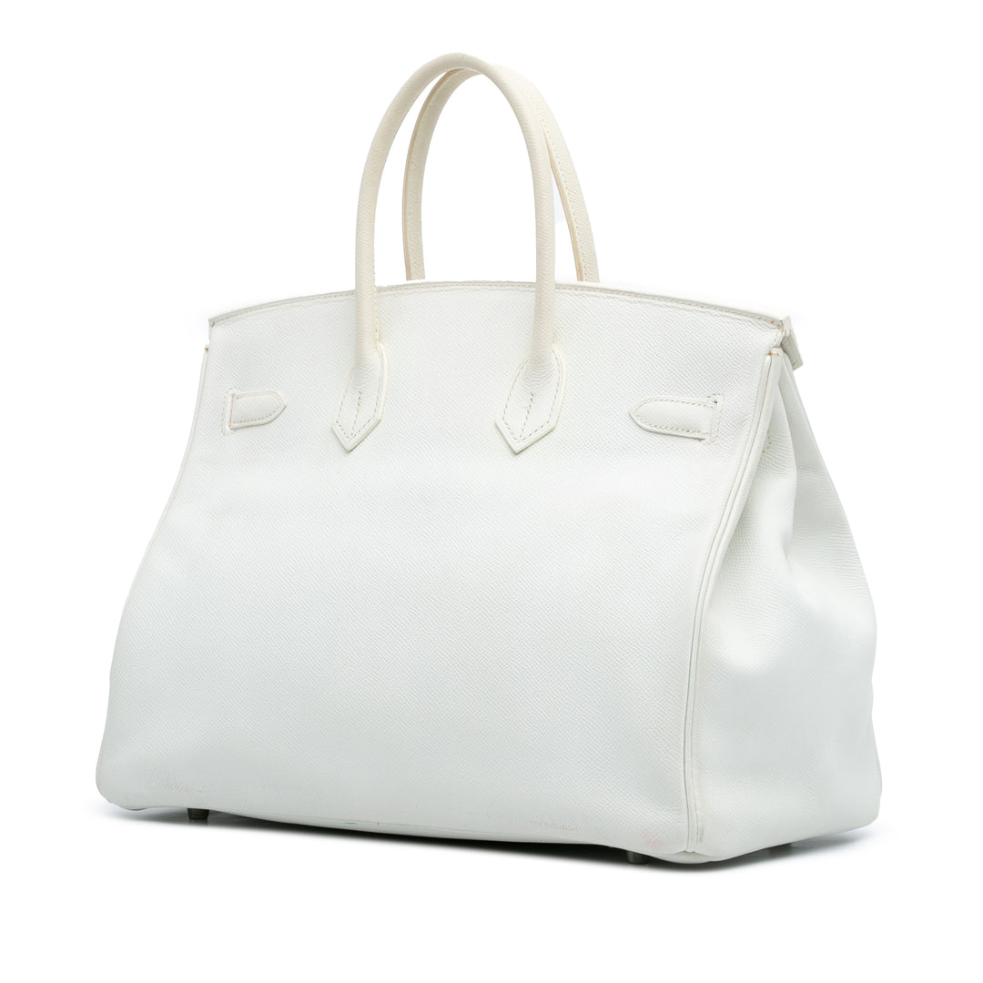 Togo Birkin Retourne 35 White - Gaby Paris