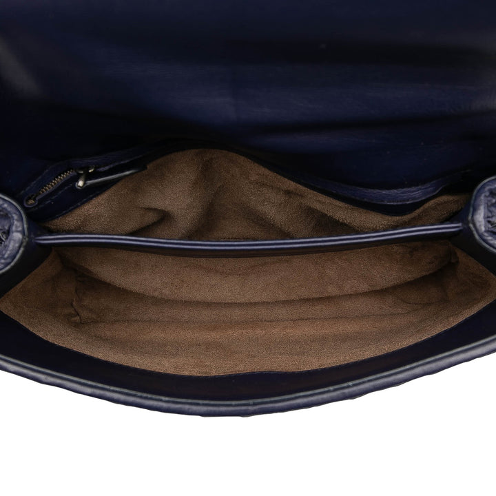 Bottega Veneta Small Nappa Intrecciato Stitched Olimpia Sac bandoulière