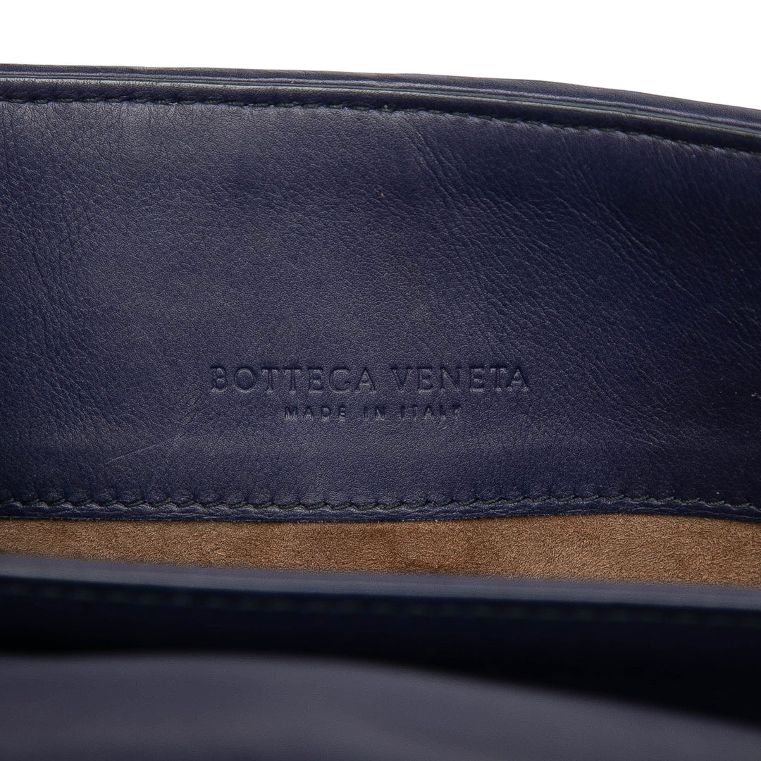 Bottega Veneta Small Nappa Intrecciato Stitched Olimpia Sac bandoulière