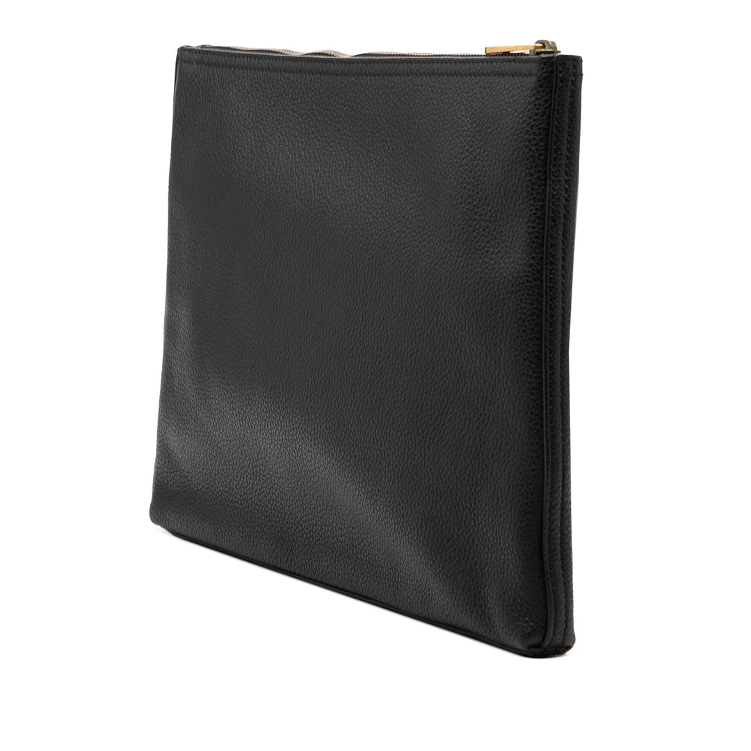 Gucci Medium Cuir de veau Logo Portfolio Pochette