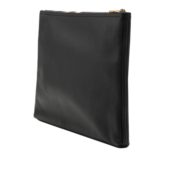 Gucci Medium Cuir de veau Logo Portfolio Pochette