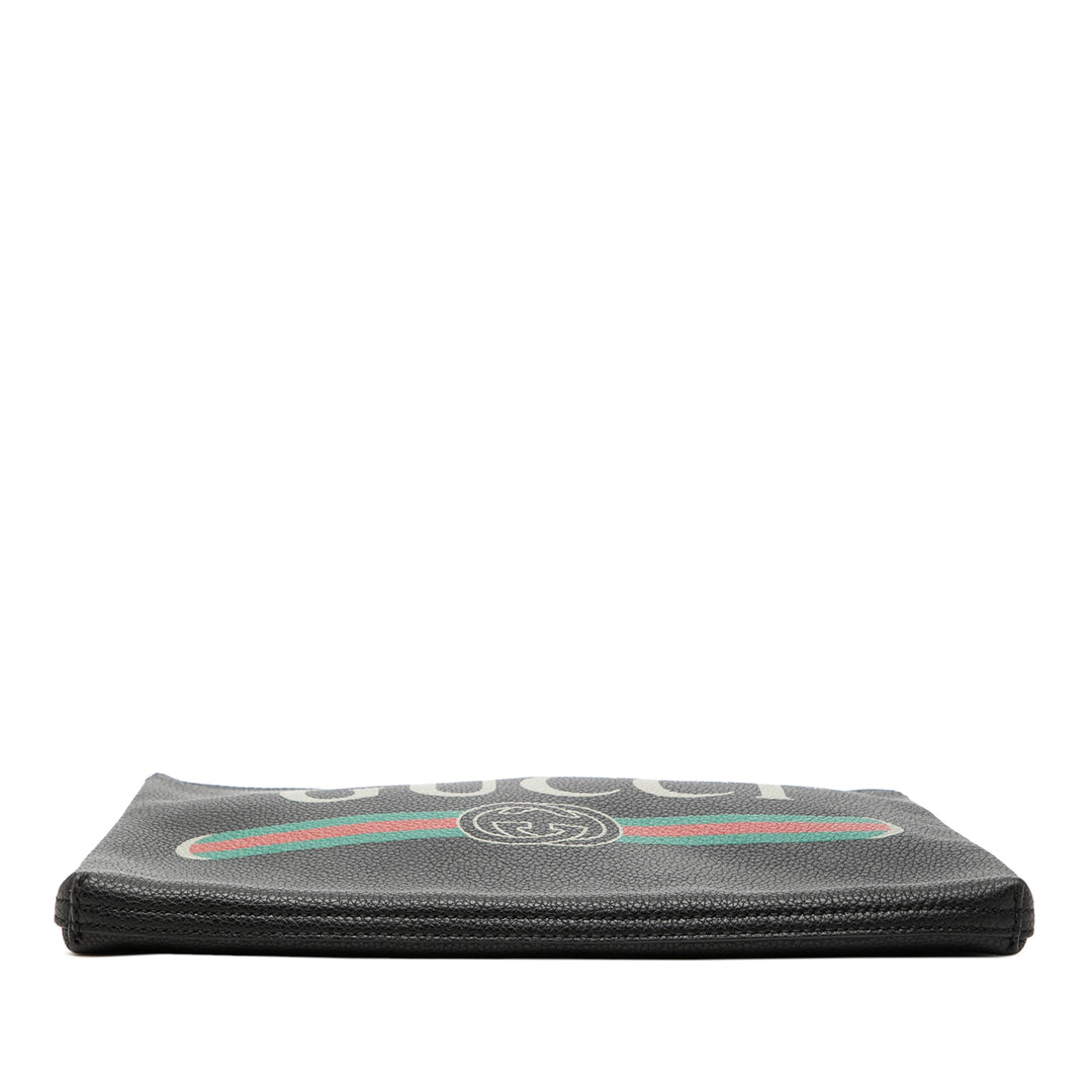 Gucci Medium Cuir de veau Logo Portfolio Pochette