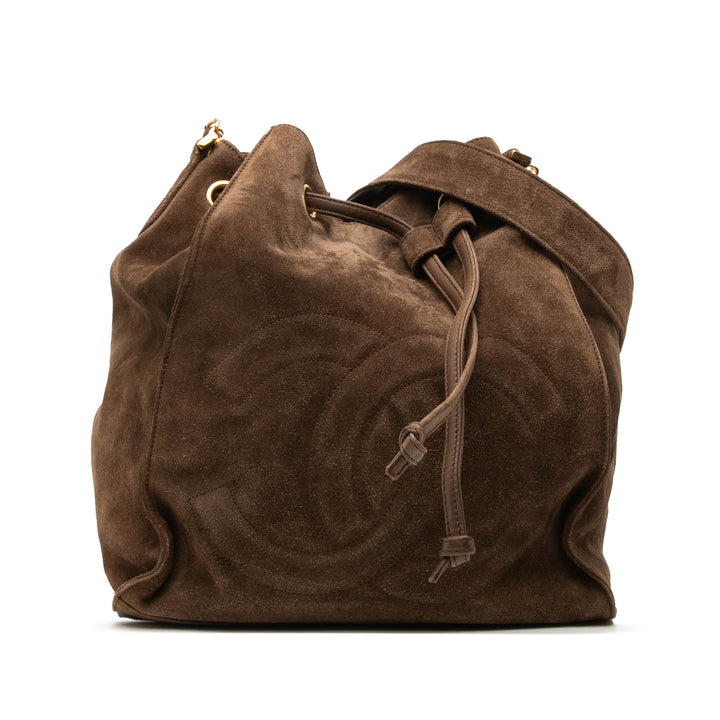Chanel CC Daim Bucket Sac