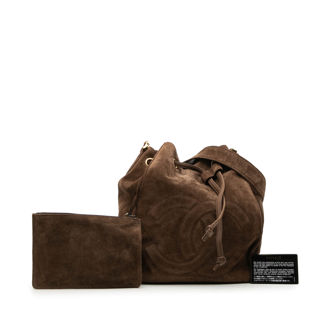 Chanel CC Daim Bucket Sac
