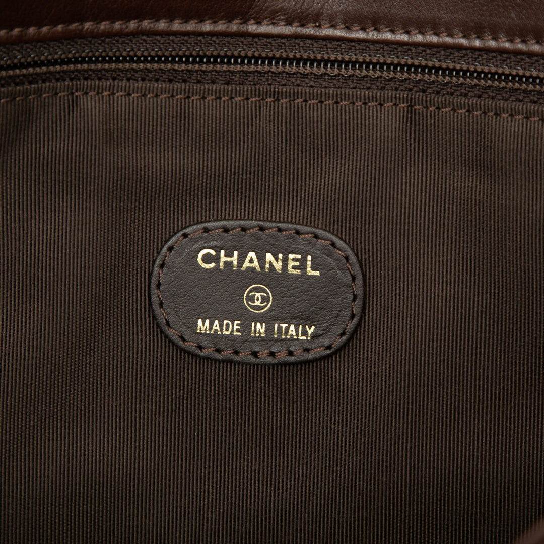 CC Enveloppe Pochette Cuir de veau lisse Marron