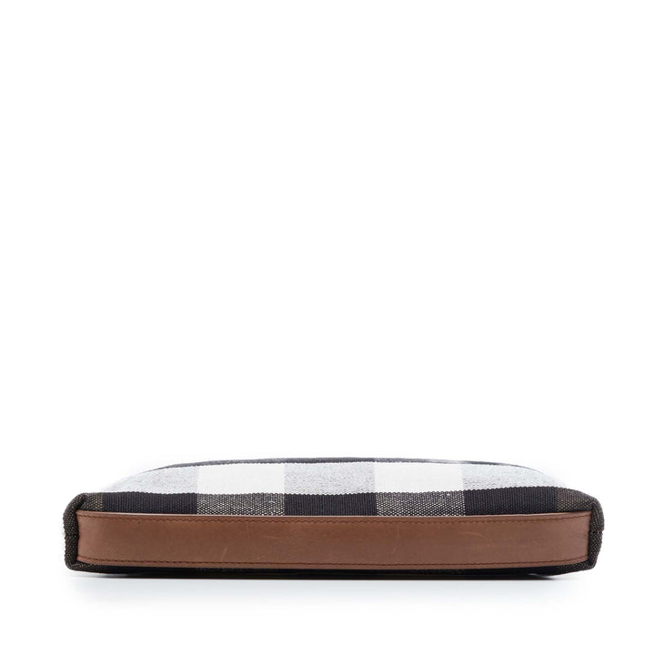 Burberry Pochette Mega Check Marron – vue 3 – GABY PARIS