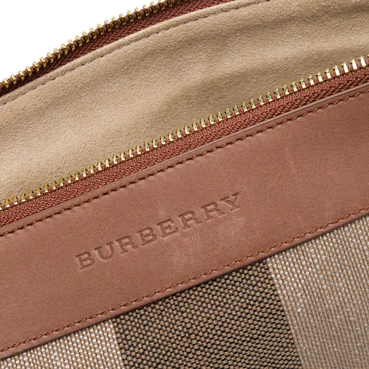Burberry Pochette Mega Check Marron – vue 5 – GABY PARIS
