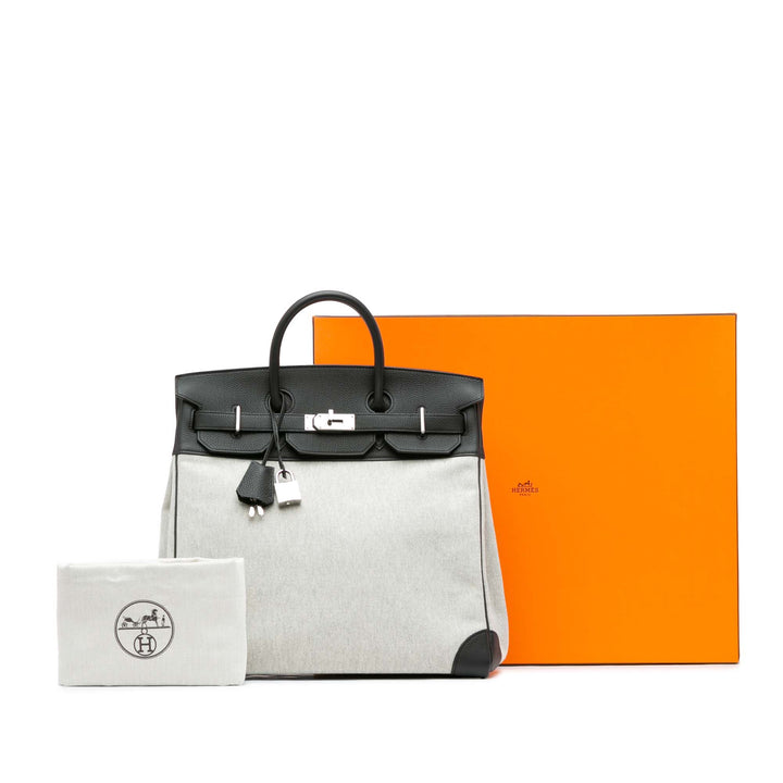 Toile Criss and Evercolor HAC Birkin 40 Gray - Gaby Paris