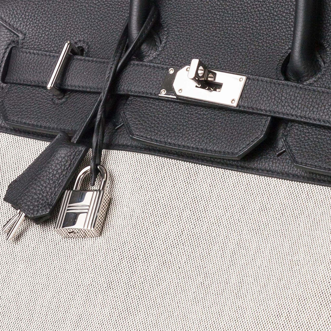 Toile Criss and Evercolor HAC Birkin 40 Gray - Gaby Paris