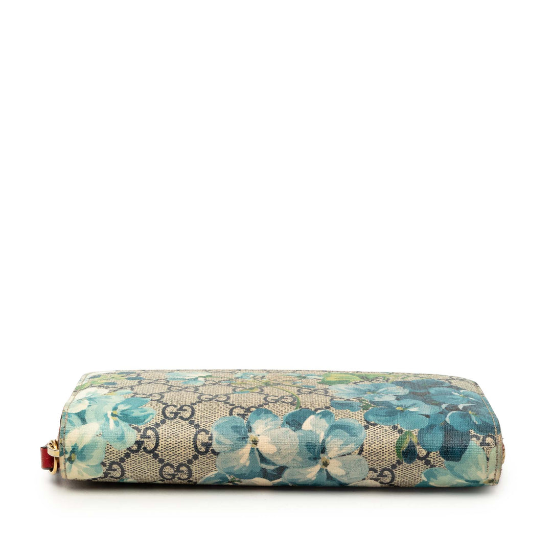Gucci GG Supreme Blooms Zip Around Continental Portefeuille