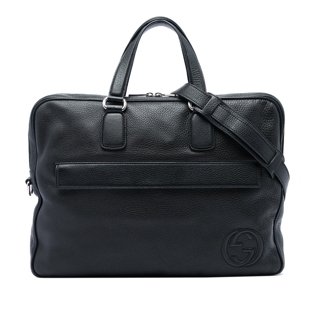 Soho Porte-documents Cuir de veau Noir