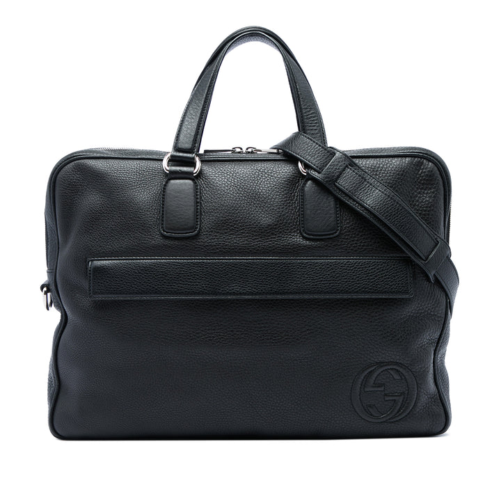 Soho Porte-documents Cuir de veau Noir