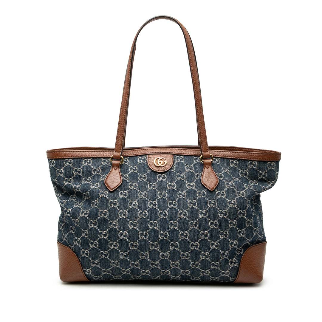 GG Ophidia Cabas Moyen Jean Bleu
