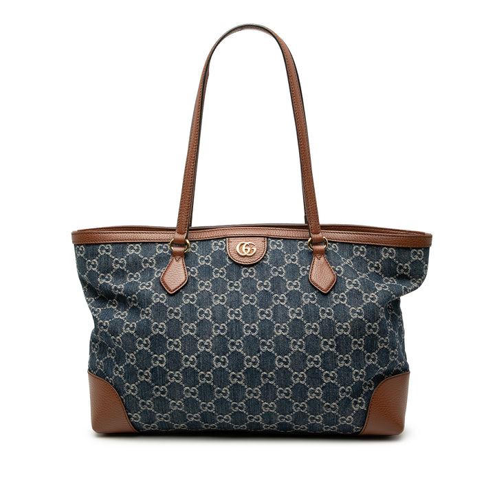 GG Ophidia Cabas Moyen Jean Bleu