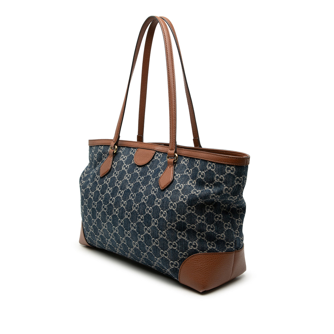GG Ophidia Cabas Moyen Jean Bleu