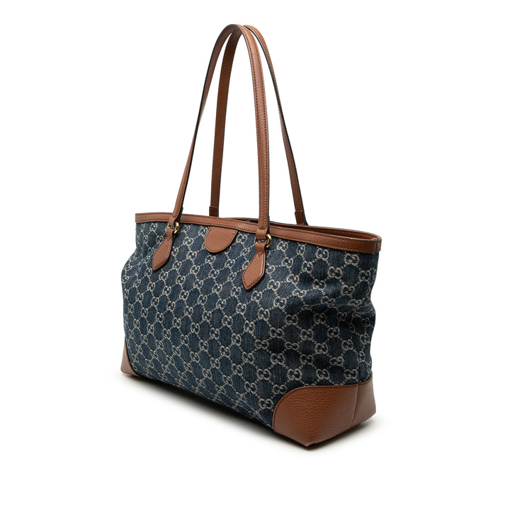 GG Ophidia Cabas Moyen Jean Bleu