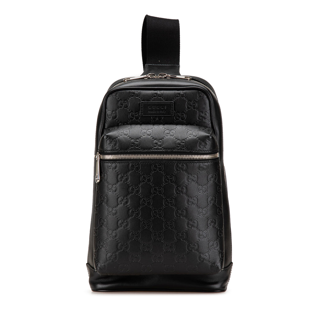 Guccissima Sling Backpack Black - Gaby Paris