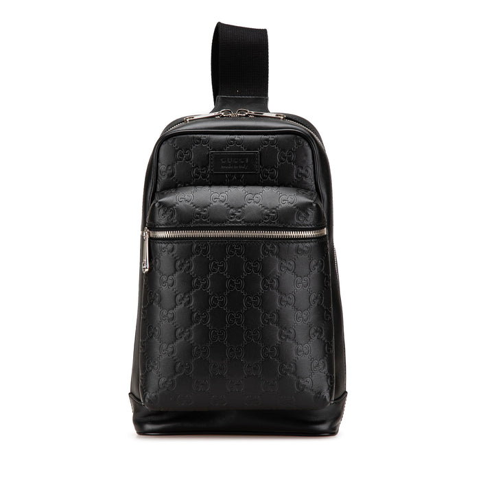 Guccissima Sling Backpack Black - Gaby Paris