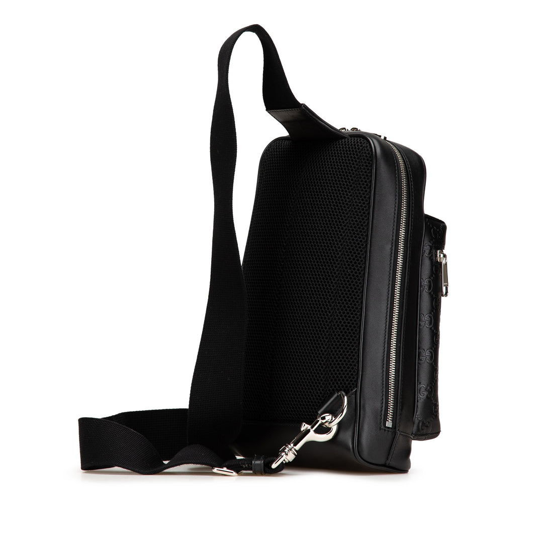 Guccissima Sling Backpack Black - Gaby Paris
