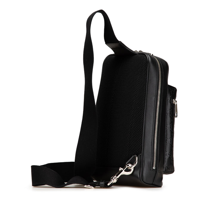 Guccissima Sling Backpack Black - Gaby Paris