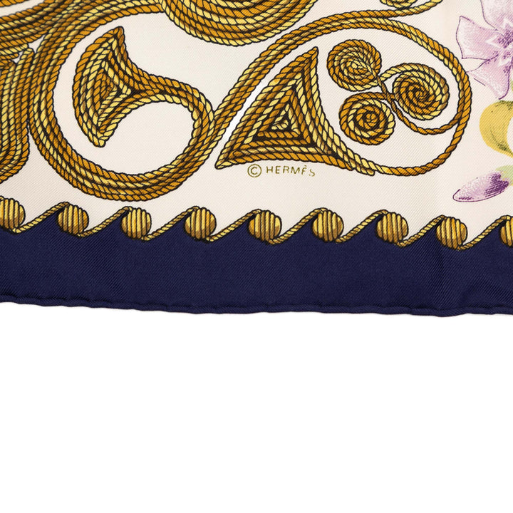 Hermès Arabesques Soie Foulard 90 Multi