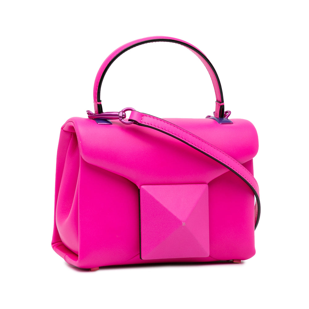 Mini One Stud Satchel Pink - Gaby Paris