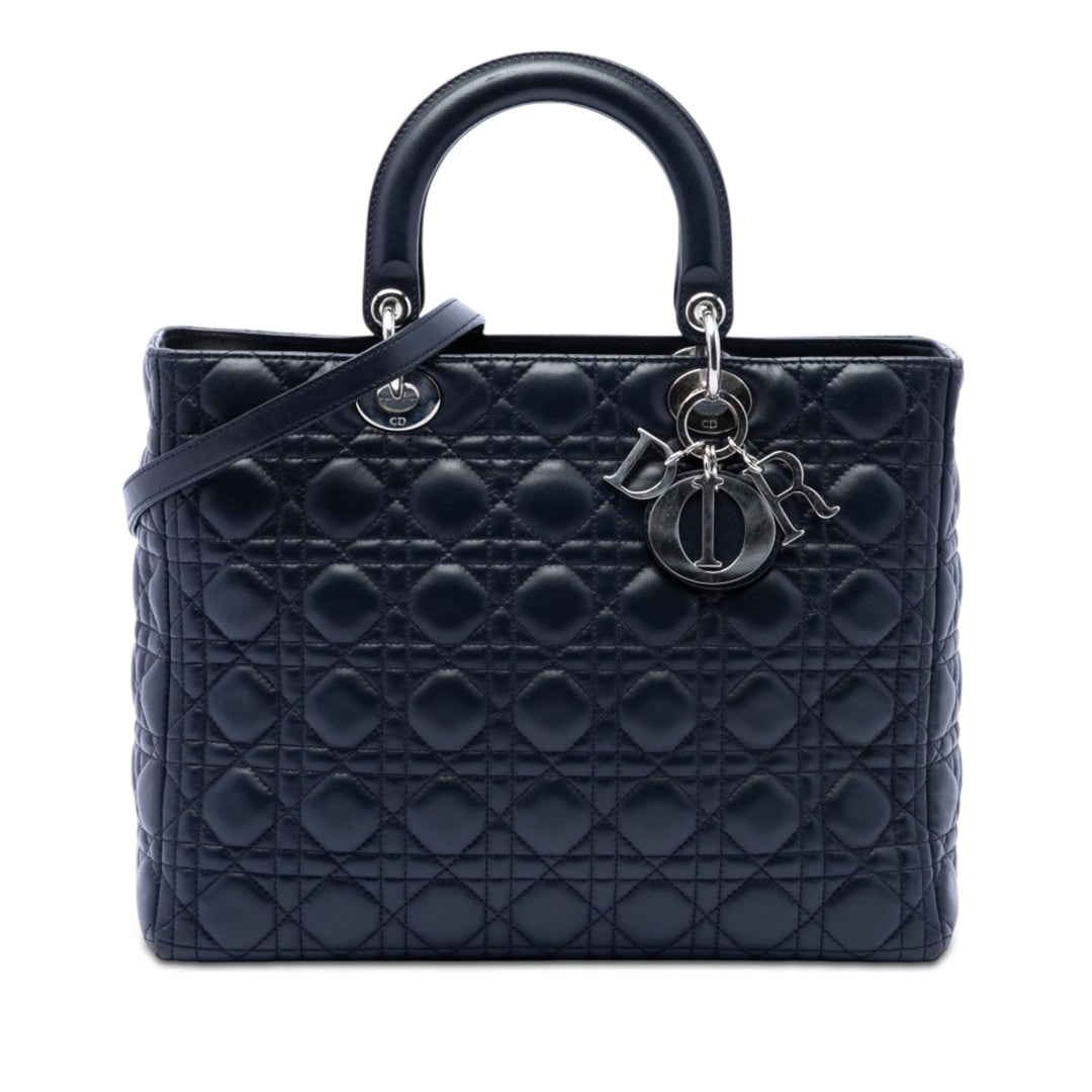 Dior Large Cuir d’agneau Cannage Lady Dior