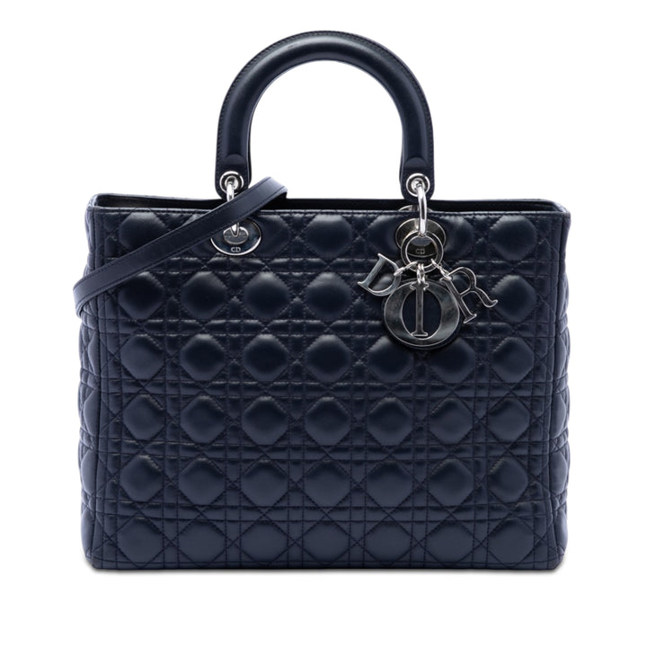 Dior Large Cuir d’agneau Cannage Lady Dior