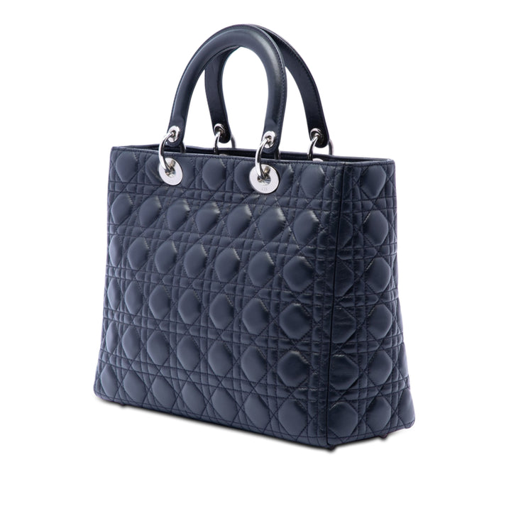 Dior Large Cuir d’agneau Cannage Lady Dior