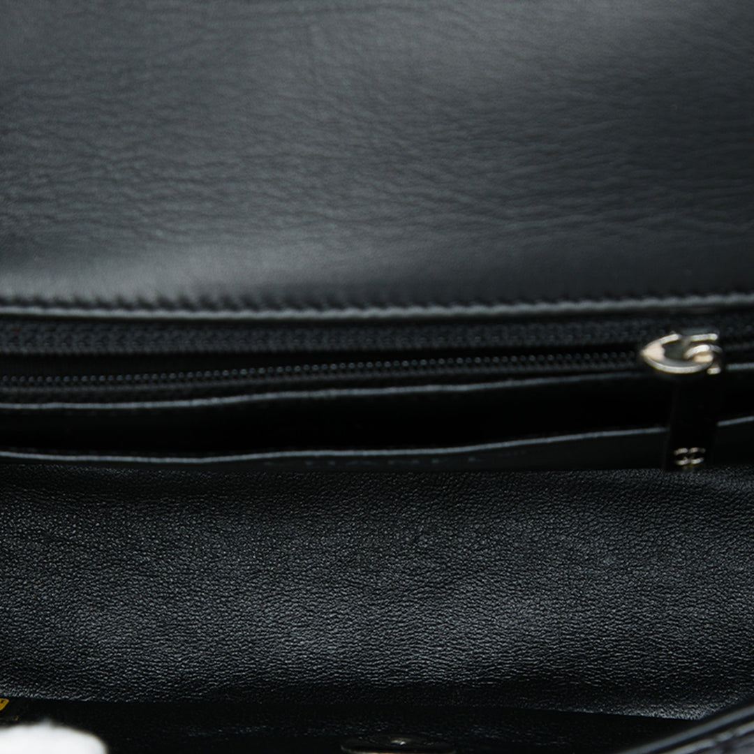 Chanel Classic Rectangulaire Rabat simple Mini Noir