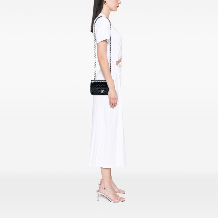 Chanel Classic Rectangulaire Rabat simple Mini Noir