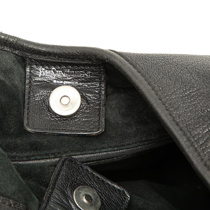 Saint Laurent Ruffled Saint Tropez Hobo Petit Noir – vue 5 – GABY PARIS