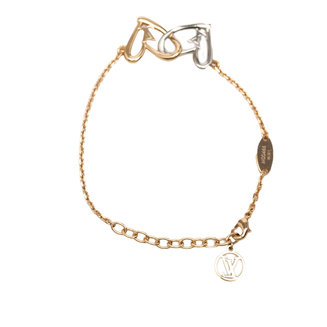 Louis Vuitton plaqué et Brass Fall in Love Bracelet