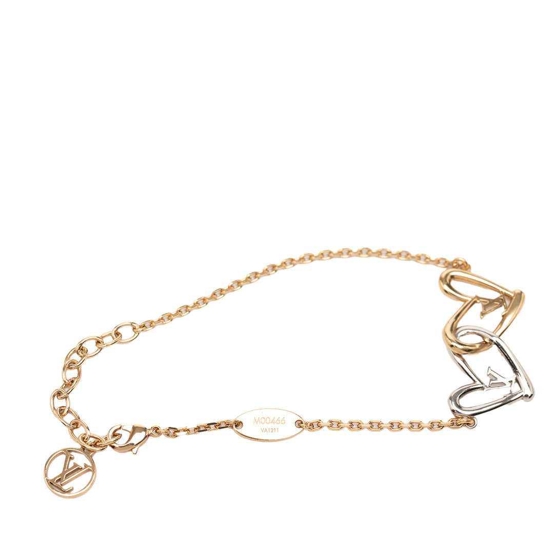 Louis Vuitton plaqué et Brass Fall in Love Bracelet