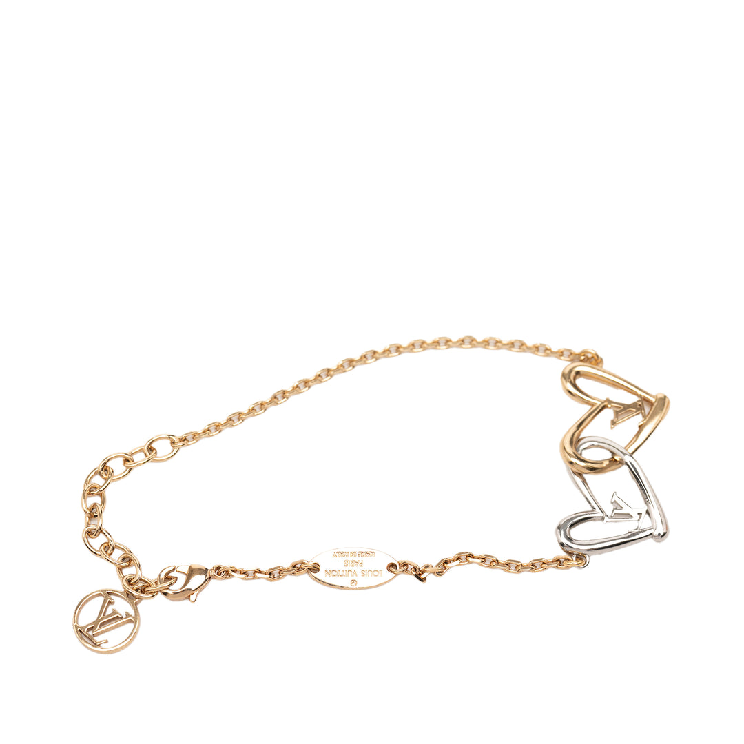 Louis Vuitton plaqué et Brass Fall in Love Bracelet