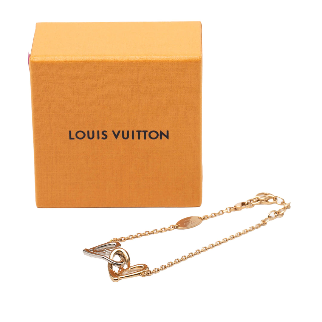 Louis Vuitton plaqué et Brass Fall in Love Bracelet