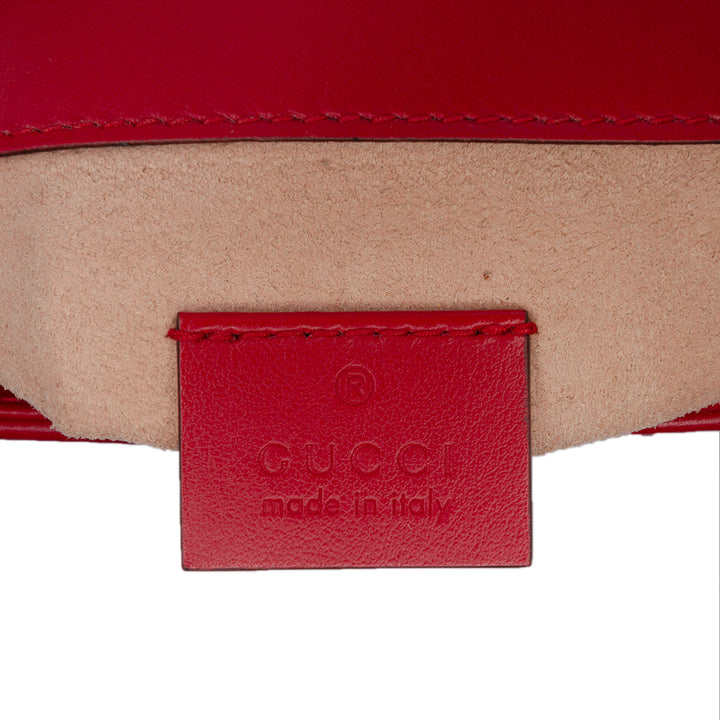 Gucci Mini GG Marmont Matelasse Cuir sac à anse supérieure