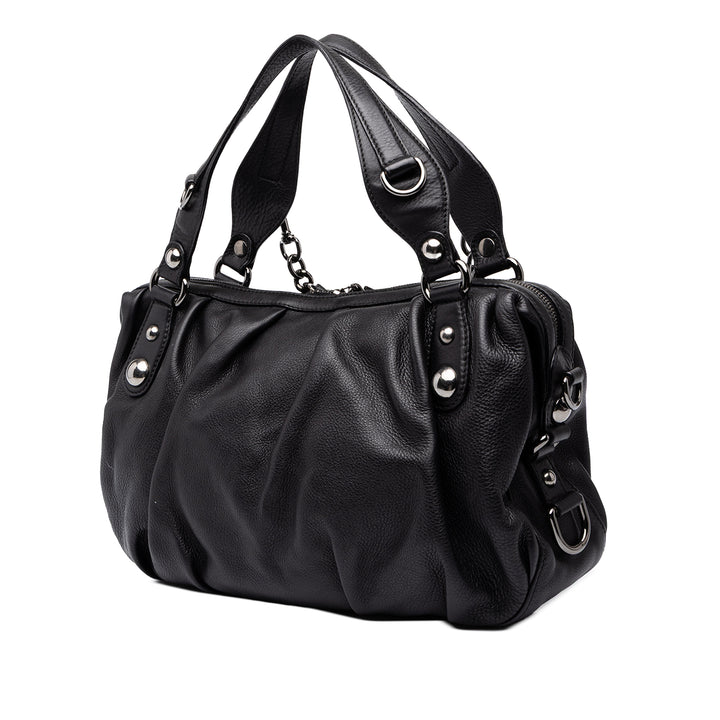 Gucci Sac à main Icon Bit Cuir de veau Noir – vue 2 – GABY PARIS