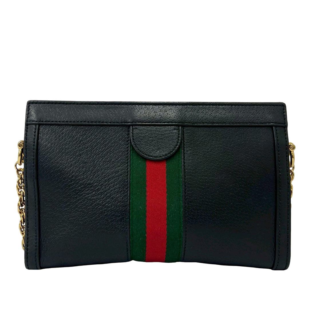 Gucci Small Cuir de veau Web Ophidia Chain Sac porté croisé