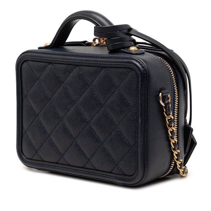 Chanel Small Caviar CC Filigree Vanity