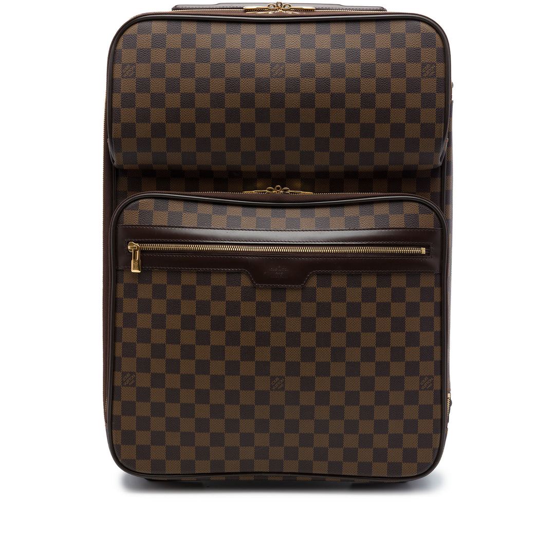 Louis Vuitton Pegase Legere Business 55 Damier Ébène Marron – vue principale – GABY PARIS